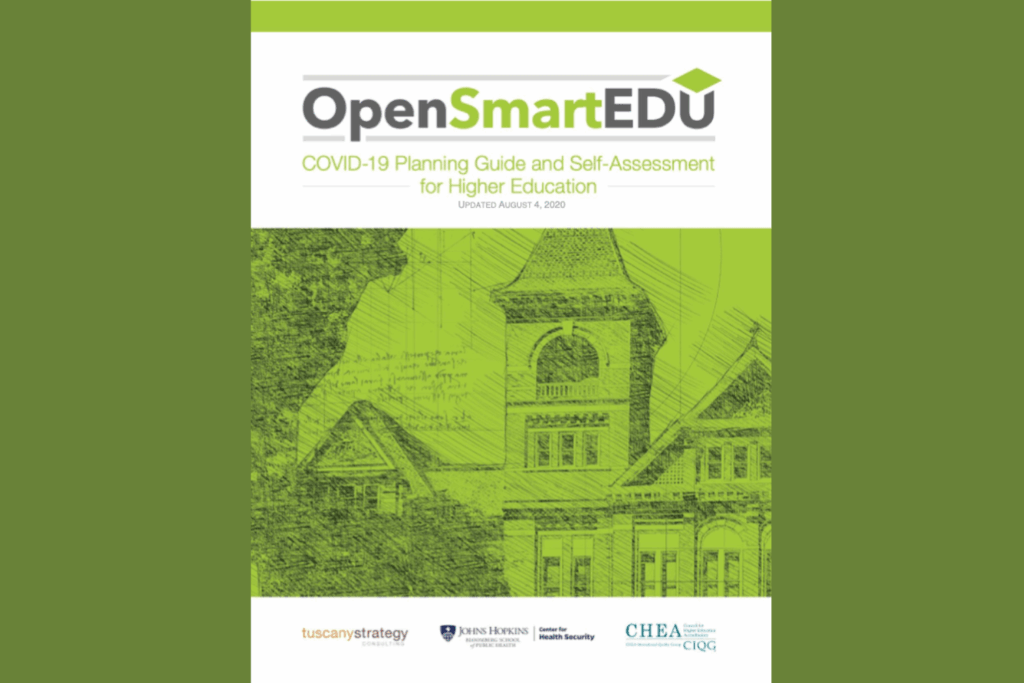 Summer 2020 COVID-19 Planning and Self-Assessment Guide for Higher Education Cover